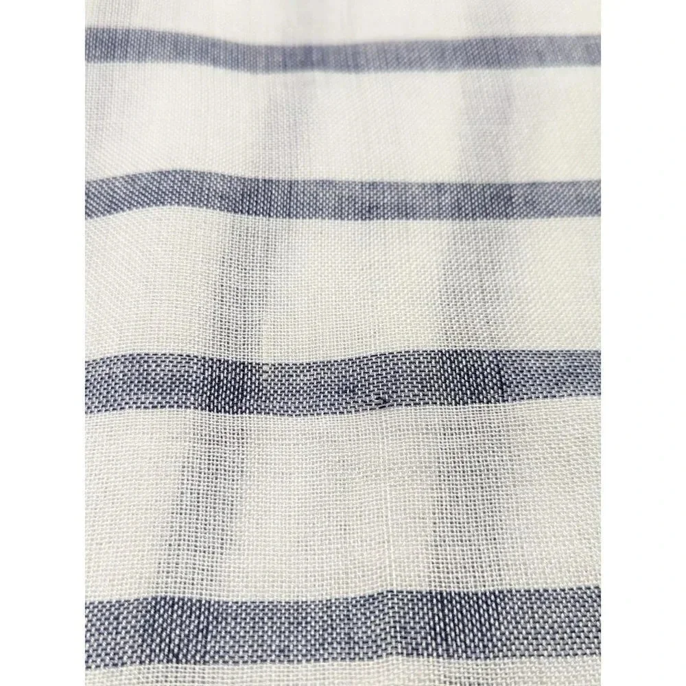 INC Women's White & Navy Striped Tie Topper O/S (MSRP $49)